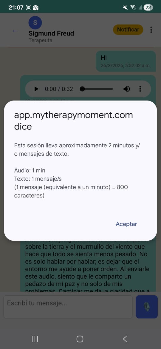 Opción tiempo de sesión en MTM