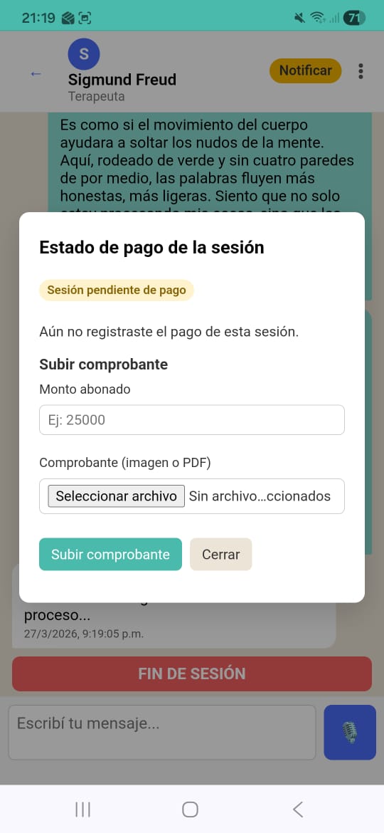 Sección de pagos en MTM
